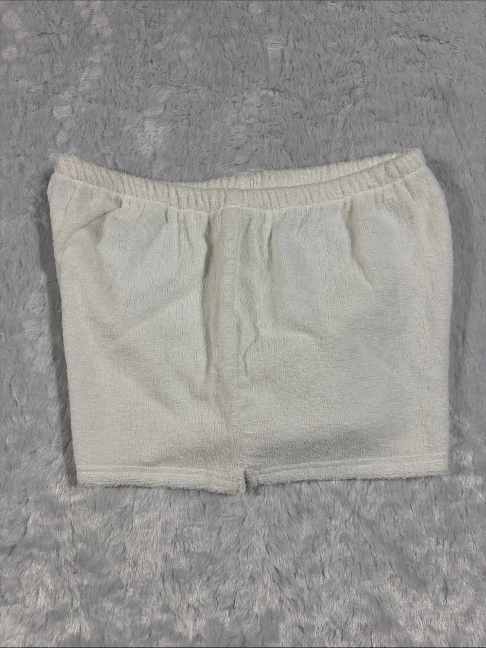 SKIMS Cream Terry Cover Up Beach Shorts